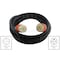 Ac Works SOOW; Cold Weather Extension Cord, 12 AWG, Indoor/Outdoor, 12/5, 1 Outlets, L21-20R, Black, Rubber L2120PR-075 - alternate 2